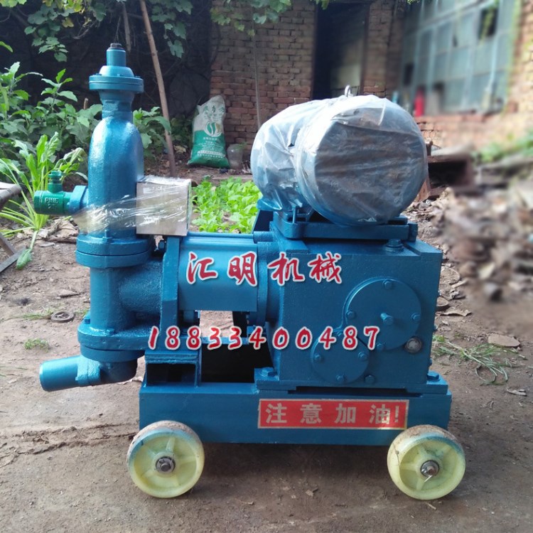 單杠灰漿輸送泵 / 水泥注漿泵/擠壓式注漿機/雙缸活塞灰漿泵用途