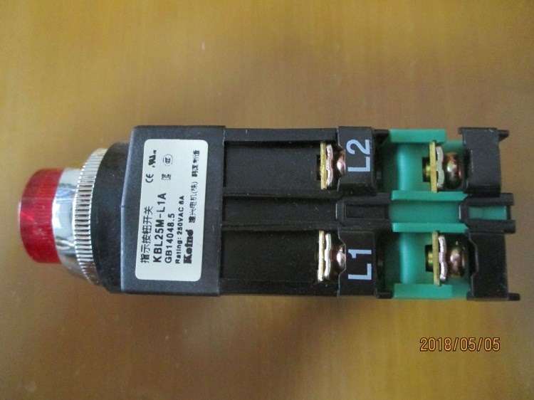 全新原裝韓國(guó)建興110V帶燈按鈕KBL25M-L1AR11