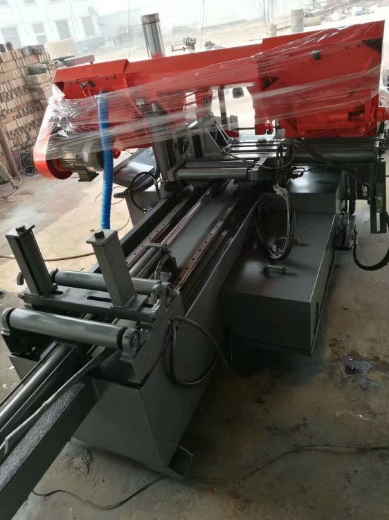 雙立柱帶鋸床臥式GZ4230自動液壓小型金屬轉(zhuǎn)角度切割機帶鋸床配件