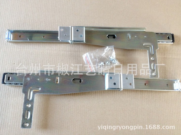 鏡子導軌鏡子定位滑軌衣柜推拉鏡道軌 衣柜伸縮鏡滾珠滑軌兩節軌