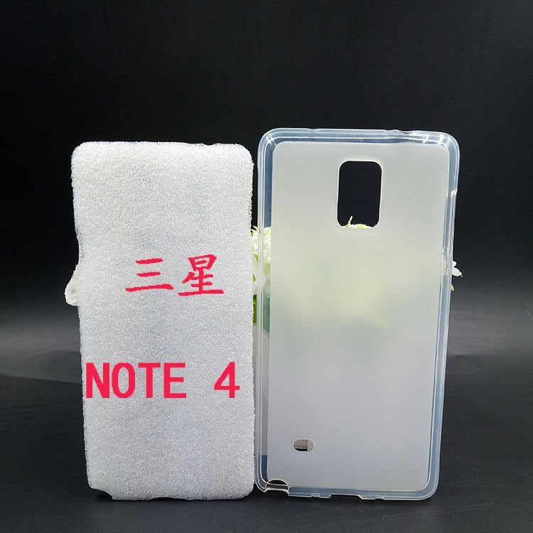 現(xiàn)貨三星NOTE4磨砂tpu布丁套素材黑色透明現(xiàn)貨工廠直銷手機保護殼