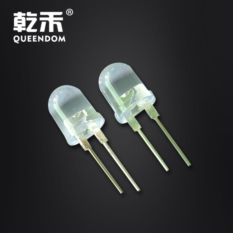 1w燈珠 直插大功率 高顯指 10mm藍光 LED發光二極管 東莞燈珠