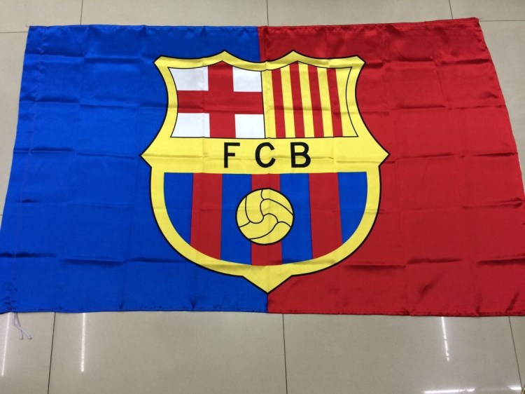 现货批发4号球队俱乐部旗帜巴塞罗那旗90x150cm支持混批