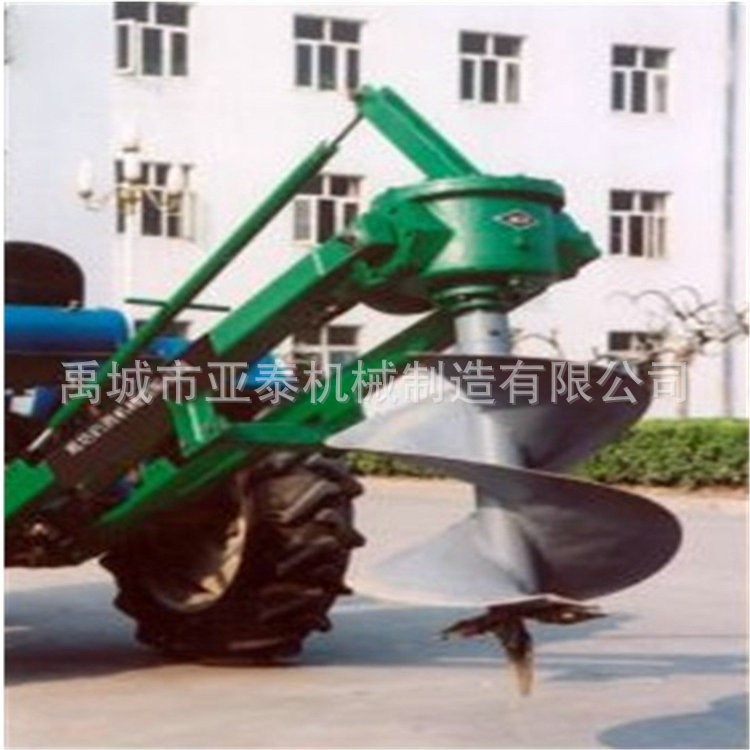 農(nóng)用拖拉機后懸掛栽樹挖坑機 多功能立柱挖坑機 亞泰挖坑機廠家
