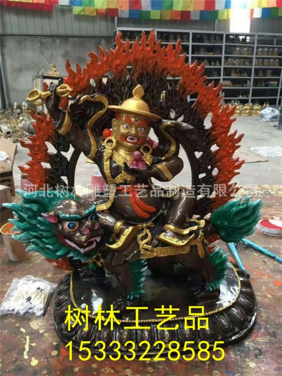 藏佛 銅雕藏族黃財(cái)神佛像 藏佛像黃財(cái)神廠家