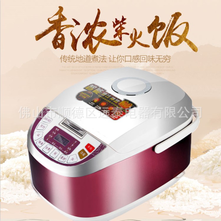 原廠供應(yīng)智能電飯煲  家用5l電飯鍋 會(huì)銷禮品全自動(dòng)西施方煲批發(fā)