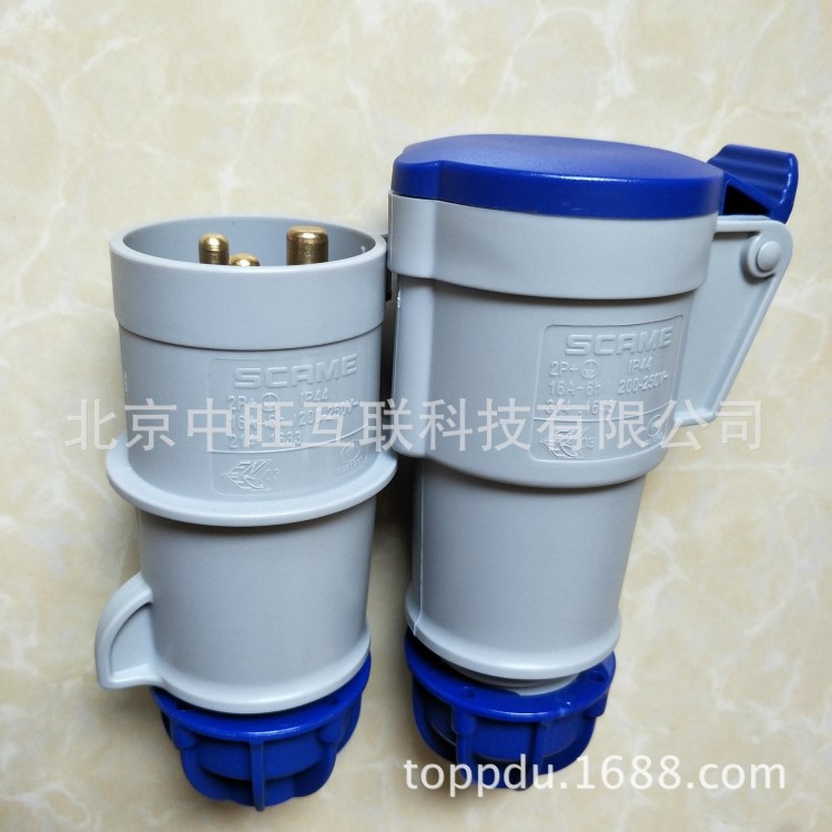 突破PDU 司坎拓普 SCAME工業(yè)插頭連接器 3P16A 214.1633 314.1643