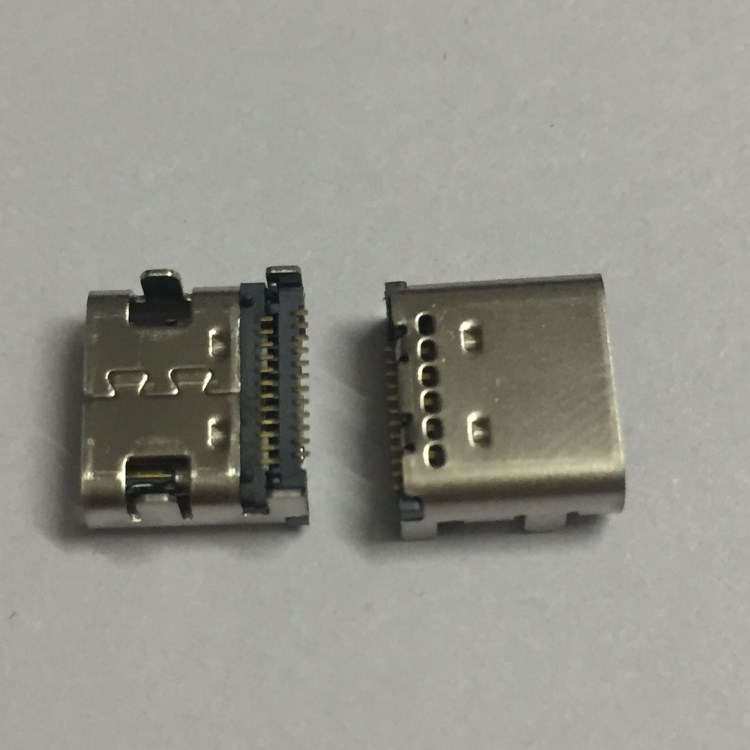 廠家直銷usb連接器 充電寶插座專用 type-c母座24P板上型雙排SMT