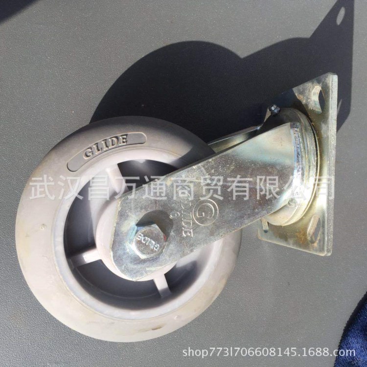 重載工業(yè)抗沖擊 5寸6寸重型腳輪 活動(dòng)TPR萬(wàn)向輪推車輪子聚氨酯輪