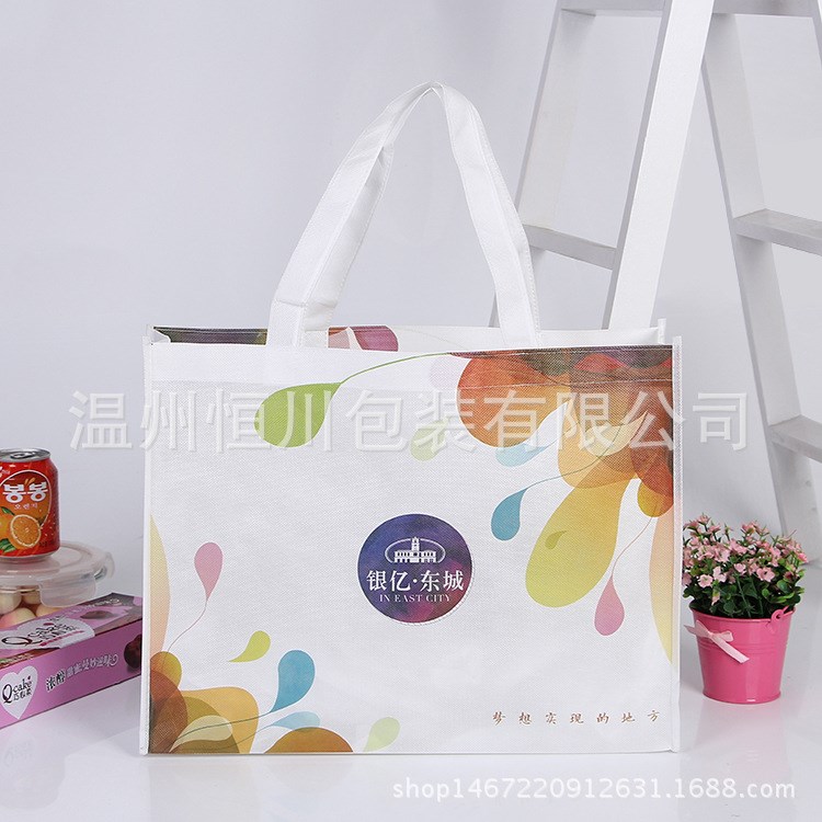 蒼南無紡布袋生產(chǎn)廠家 彩色UV印刷無紡布袋 廣告無紡布手提袋