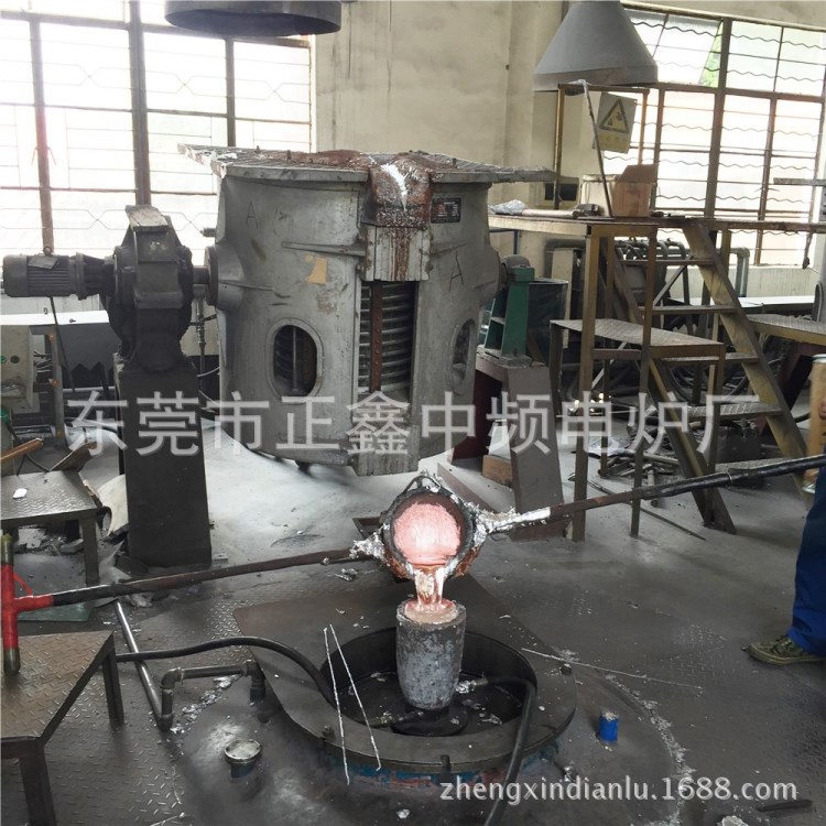 鋁合金熔煉爐供應(yīng) 中頻熔鋁爐 可控硅鋁合金熔爐 50-500KG