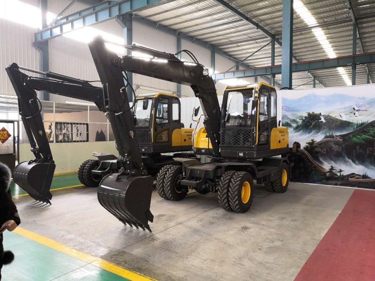 市政環(huán)衛(wèi)用8.5噸輪式挖掘機(jī)小型挖掘機(jī) 多功能液壓抓木機(jī)挖土機(jī)