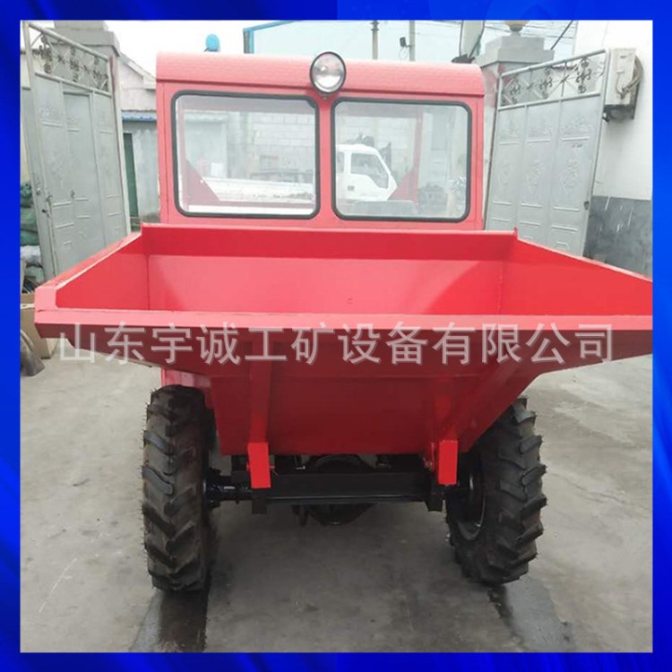 建筑工程土方運輸翻斗車 四輪機械翻斗車 小型工程翻斗車