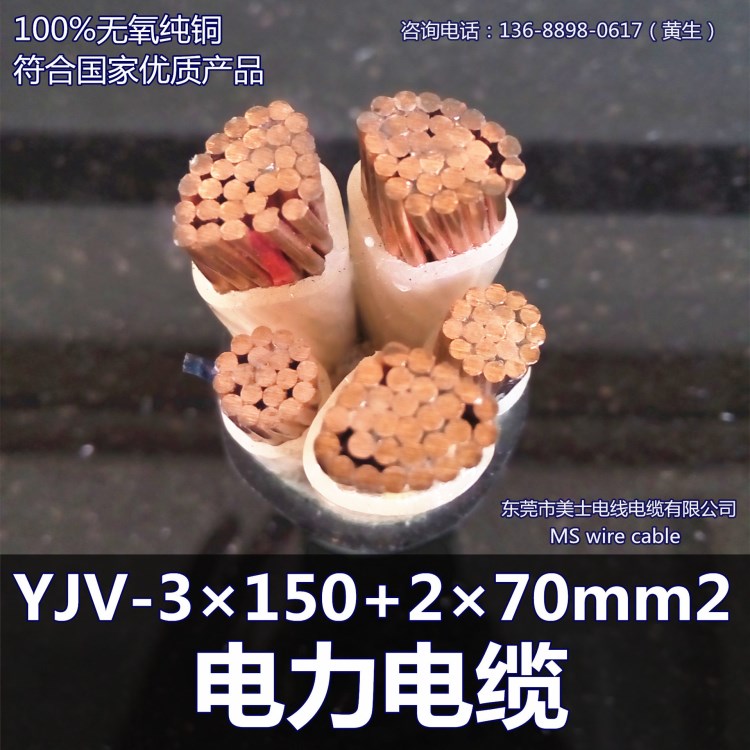 成天泰電纜 YJV-3&times;150+2&times;70mm2電力電纜 成天泰電線電纜 廠家