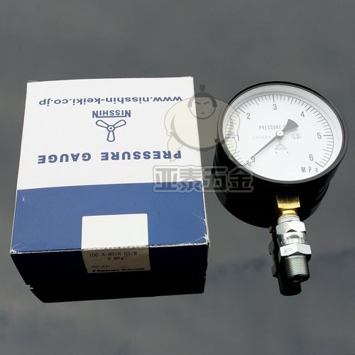 原裝 日本日新牌NISSHIN小型高壓壓力表  壓力計壓力表