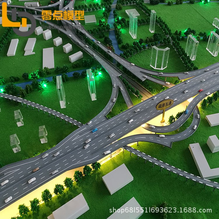 零點(diǎn)模型 高架道路模型 沙盤定制制作公司