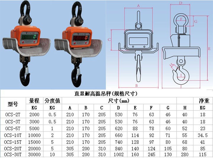 20噸電子秤價格不銹鋼20噸20噸廠家直銷/吊鉤磅稱報價