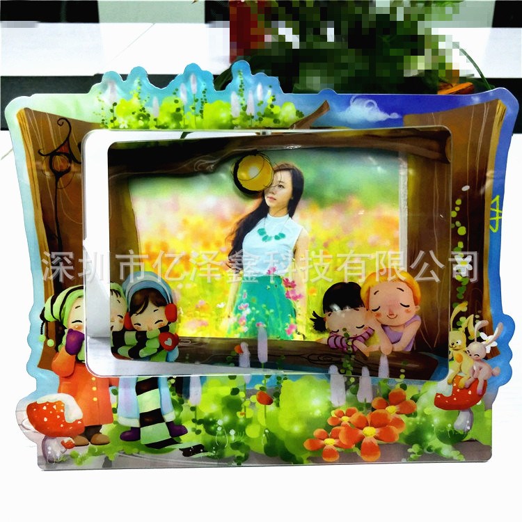 多功能相框 亞克力旋轉框架 組合相框鏡子 UV印刷 廠家定做制直銷