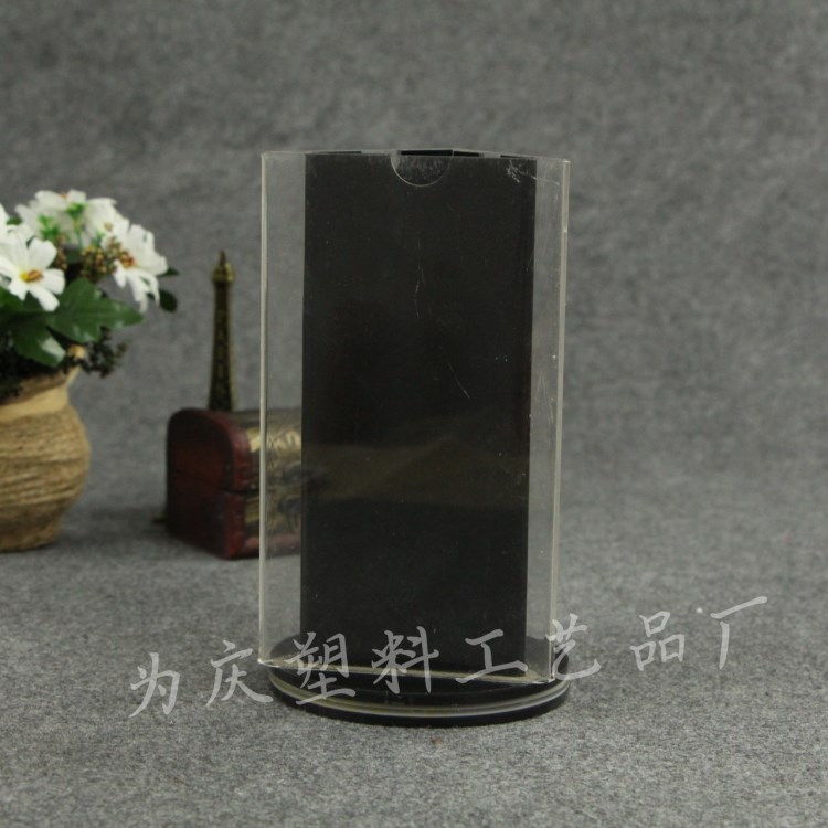 亞克力三面轉(zhuǎn)臺卡 三面旋轉(zhuǎn)臺簽 亞克力展示牌 酒水展示架