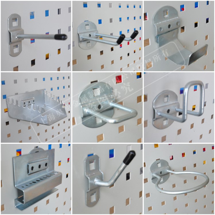 厂家直销五金工具物料架挂板挂钩 六角扳手架洞洞板挂钩定制