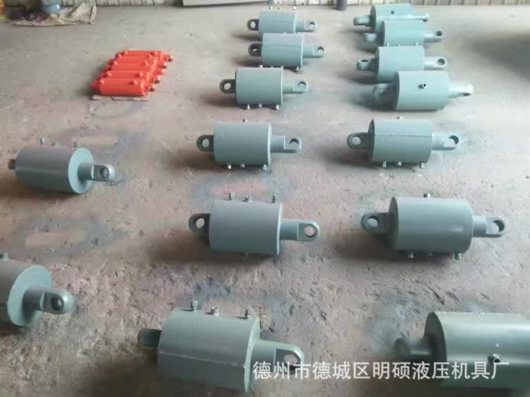 密封型液壓油缸雙節式電動液壓頂加長型油壓缸叉車油缸液壓千斤頂