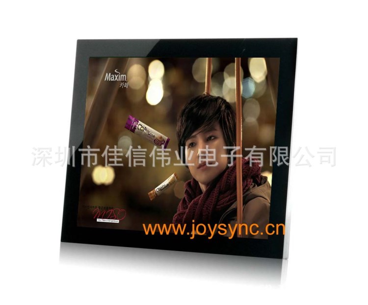 液晶廣告展示架LCD12寸LED2.6CM厚可掛墻高清LED屏化裝傳媒專用