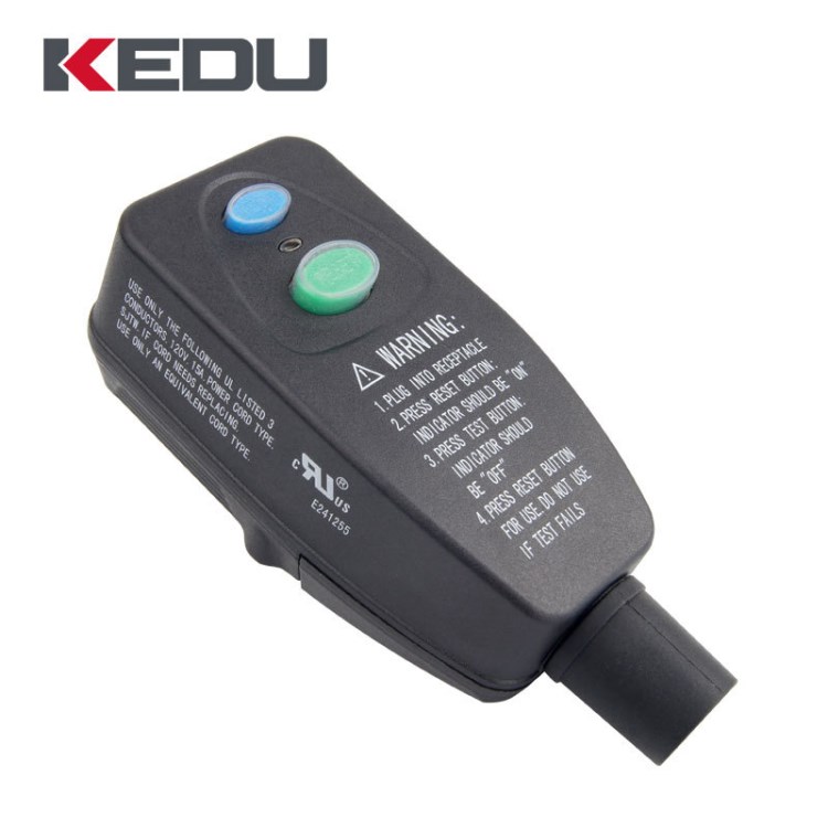 科都KEDU美式漏電保護(hù)插頭PD1 120V1設(shè)備衛(wèi)浴家電熱水器洗衣機(jī)