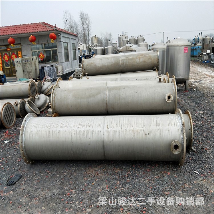 供應二手冷凝器 不銹鋼列管式冷凝器 25平方不銹鋼列管式冷凝器
