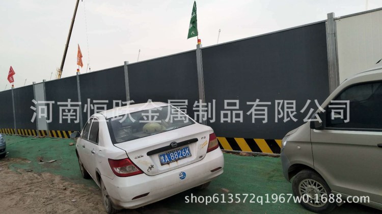鄭州開封廠家直銷市政道路施工PVC圍擋 地鐵施工隔離彩鋼板圍擋