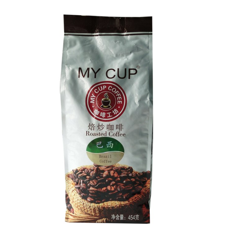 MY CUP阿拉比卡黑咖啡 巴西焙炒咖啡  家庭咖啡店適用 454g