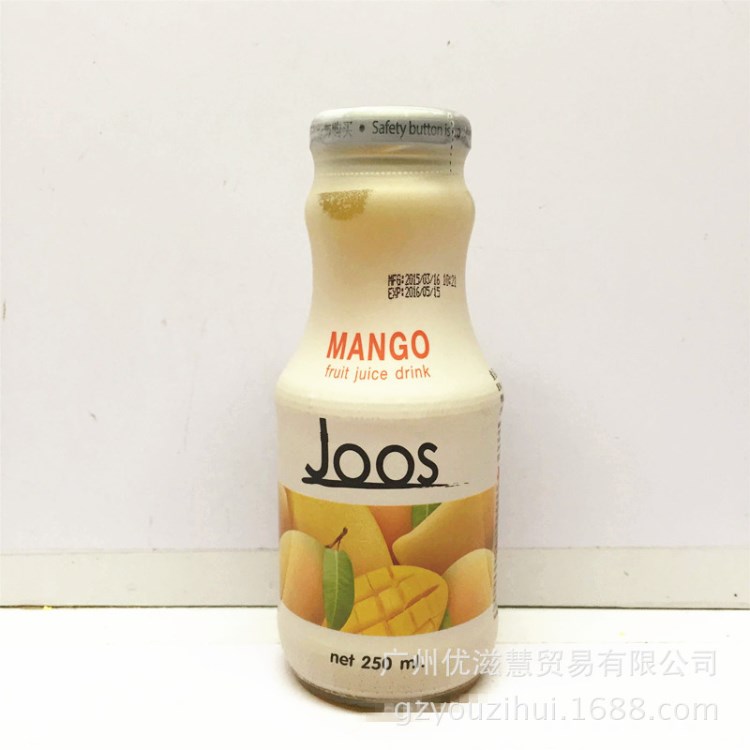 批发泰国 JOOS杰事果汁饮料 芒果汁饮料250ml 24瓶一箱