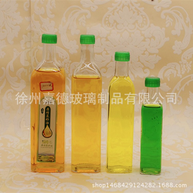 玻璃橄欖油瓶 透明山茶油瓶香油瓶廚房用食品瓶250ml500ml1000ml