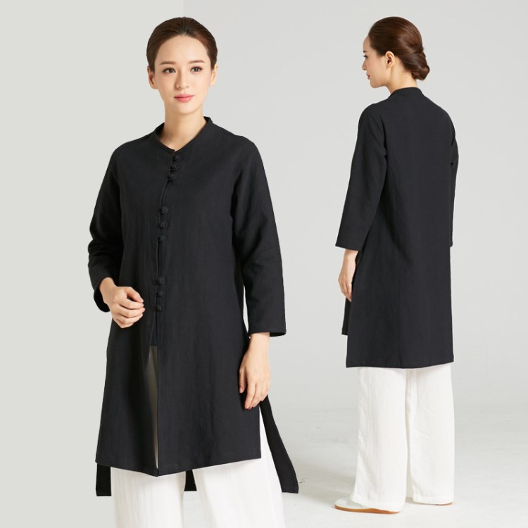 武農(nóng)武當(dāng)太極服 新品上市粗布棉麻武術(shù)服 女士休閑晨練服 批發(fā)