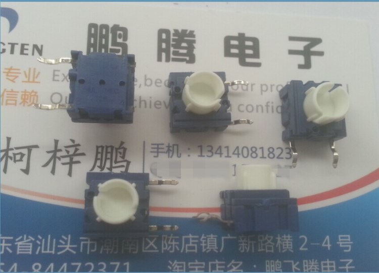 丹麥MEC RA3FTL6-2SL 防水防塵輕觸開關10*10*10 直插2腳 側腳
