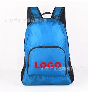 廠家批發(fā)定制戶外折疊雙肩背包 斜挎包 旅行包來圖印logo