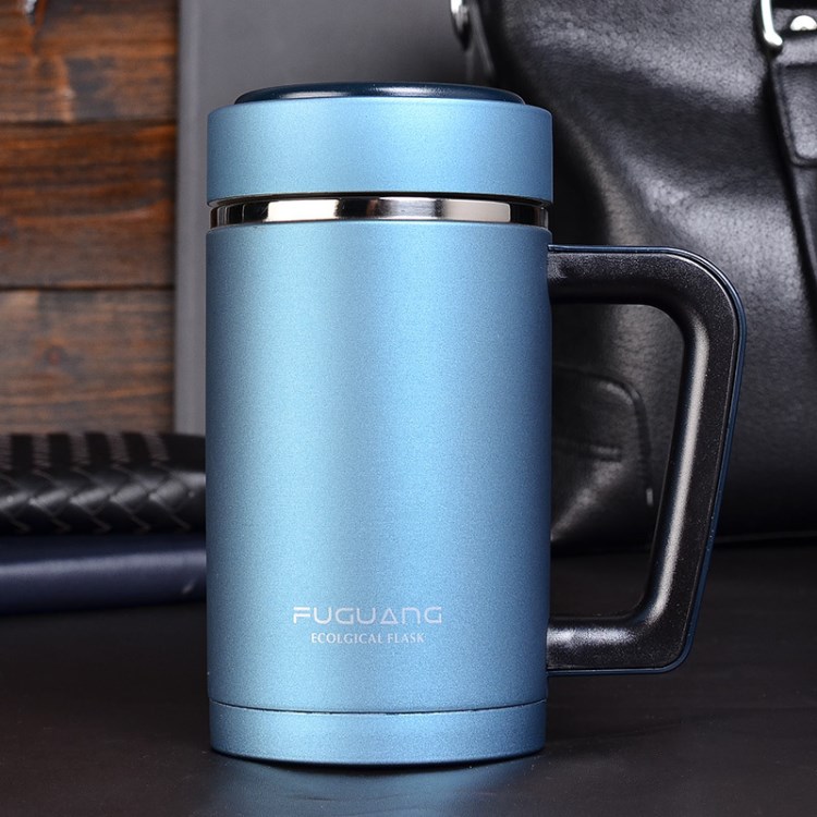 富光泡茶生態辦公杯 紫砂骨瓷內膽不銹鋼禮品杯 水杯子禮盒裝定制