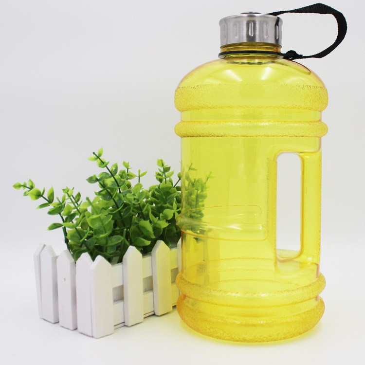 爆款2.2L大容量提手不銹鋼蓋水壺PETG運(yùn)動水壺jar water  bottle