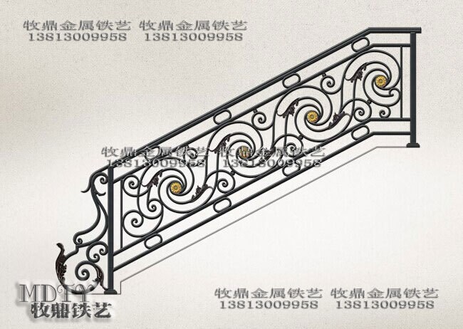 歐式精品樓梯扶手欄桿 精細(xì)鍛造為您裝修風(fēng)格制作