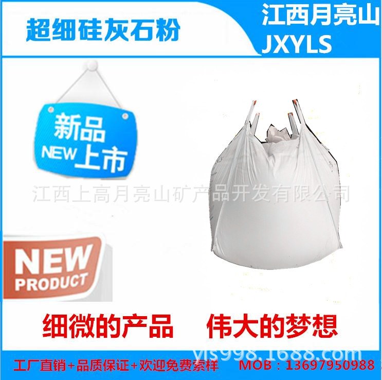 廠家供應 高溫漆專用 1000目 超細針狀硅灰石粉 易分離 白度高