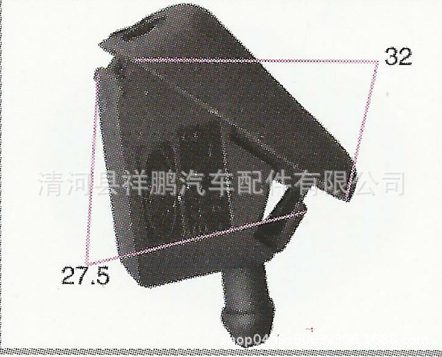 福特?？怂?蒙迪歐致勝 嘉年華汽車雨刮噴水嘴 刮水器水噴嘴