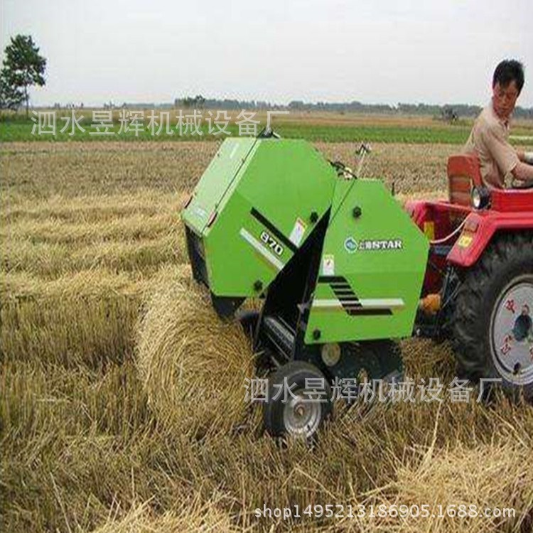 自動撿拾麥稈牧草打捆機(jī) 高粱青干草類多功能秸稈打捆包膜保鮮機(jī)