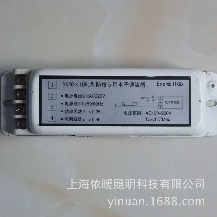 防爆40W單腳鎮(zhèn)流器YK40-1DFL 1托1 防爆節(jié)能電子鎮(zhèn)流器