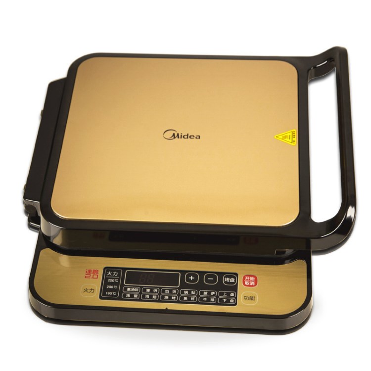 Midea/美的 MC-JSN3030C家用電餅鐺雙面加熱智能煎烤機烙餅蛋糕機