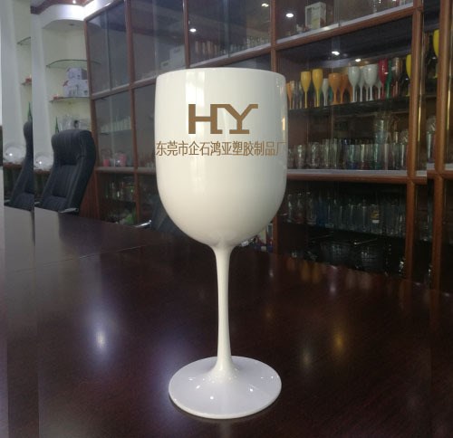 Champagne Plastic Cup 450ml 食品級亞克力PS塑料高腳香檳杯