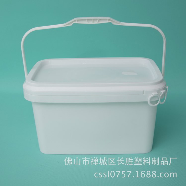 厂家供应3L长方形塑料桶 环保材质