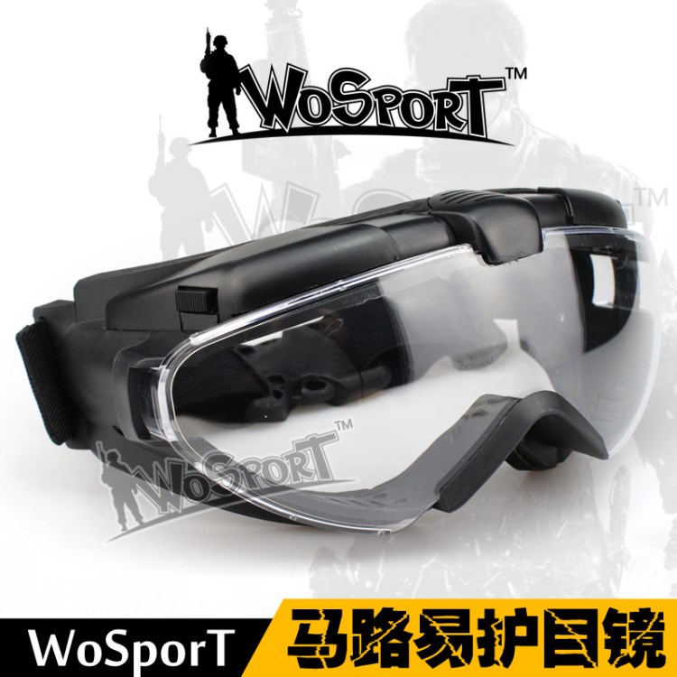 WoSporT廠家直銷真人CS軍迷眼鏡抗沖擊超帥款輕盈透氣護(hù)目鏡