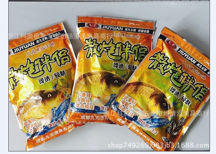 西部風(fēng) 九元魚餌 散泡伴侶 400g*40袋 窩料 輕麩 魚餌批發(fā)