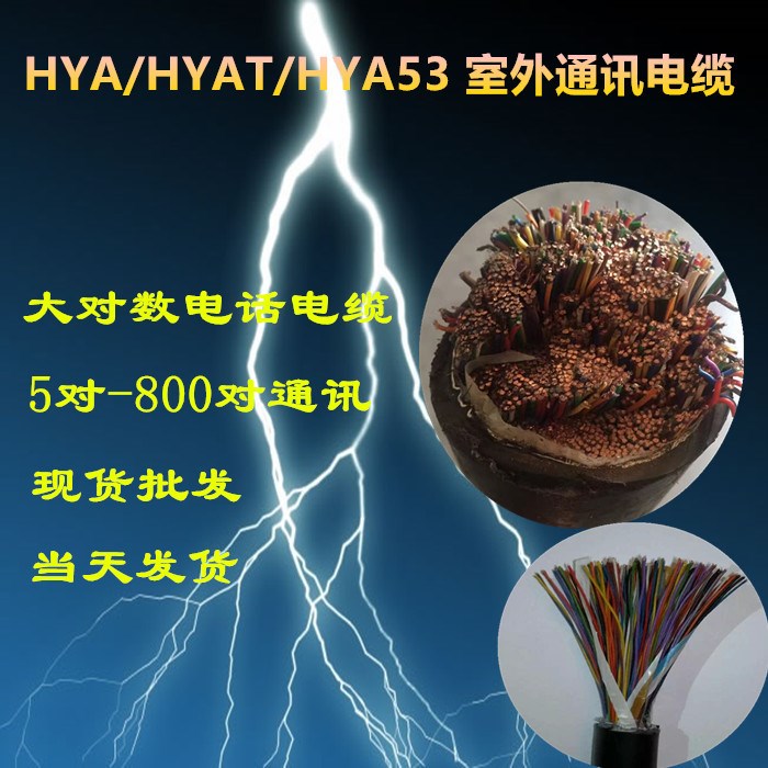 室外大對數(shù)HYA/HYAT/HYA23充油鎧裝通訊電話電纜 現(xiàn)貨批發(fā)