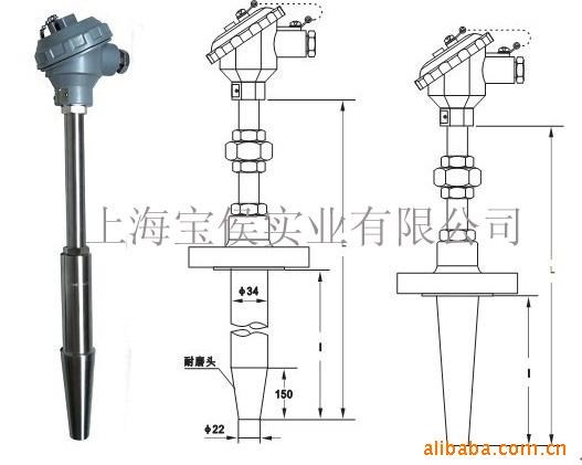 供應(yīng)熱套熱電偶/熱電阻WZP/WZC系列