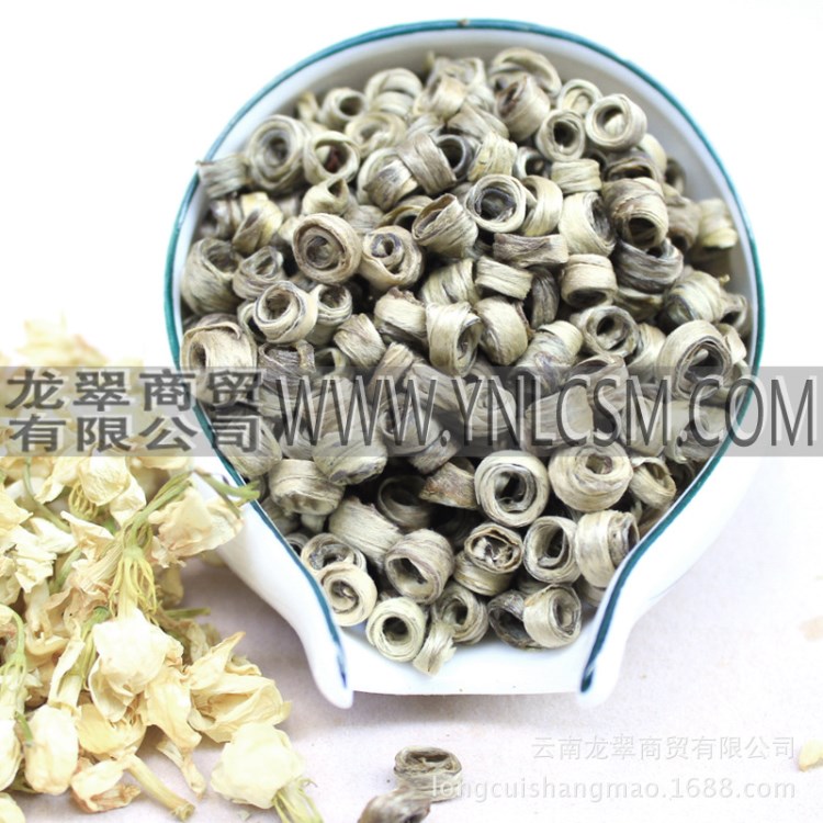 茉莉花茶 茉莉女兒環(huán)茶 手工花茶散茶批發(fā) 茉莉玉環(huán) 云南茉莉